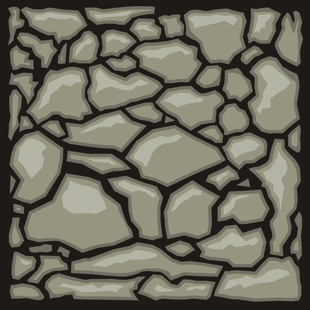 Stone cladding texture set.のイラスト素材