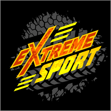 Vector eXtreme sport - vector for tshirt.のイラスト素材