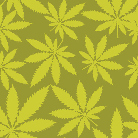 Leafs Marijuana - cannabis. Seamless pattern - vector stock.のイラスト素材