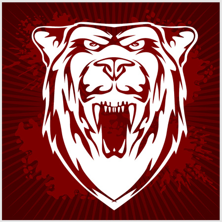 White bear head のイラスト素材