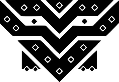 Tribal Mask - Mask Shapes Symbol, Mask Silhouette Stencilのイラスト素材