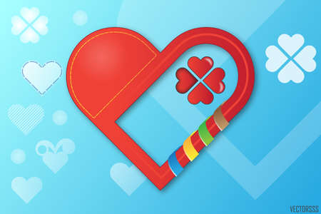 Abstract vector heartのイラスト素材