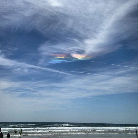 Rainbow color Ina beach sunny dayの素材