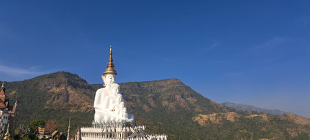 Buddha statue at Buddha statue at Wat Pha Son Kaew, Kao Kho, Thailand