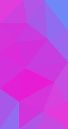 Abstract polygonal vertical background Vector illustration Pink blue colors