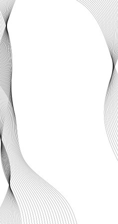 Abstract Black wave line on white background Modern technology background Vector illustration Vertical Designのイラスト素材