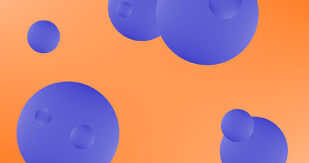 Gradient Abstract background with Blue Gradient circles Sphereのイラスト素材