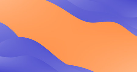 Gradient Blue Fluid Shape Layers at the Edge of Gradient background Vector illustrationのイラスト素材