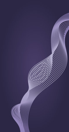Gradient Abstract background blend waves lines for Vertical website banner and book coverのイラスト素材