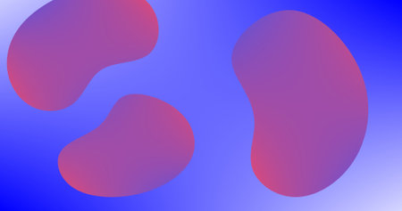 Abstract background with liquid shapes Red Purple Gradient mesh
