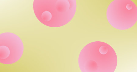 Gradient Background wallpaper with Bubbles and Copy Space for Insert Elementsのイラスト素材