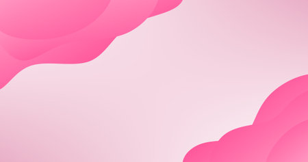 Gradient Abstract pink background and Fluid Layers with copy space  illustrationのイラスト素材