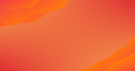 Orange Abstract Background and Fluid Shape Futuristic Technology Style
