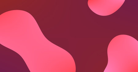 Pink Red Gradient Abstract background with Fluid Shape and Copy Space for advertisement presentationのイラスト素材