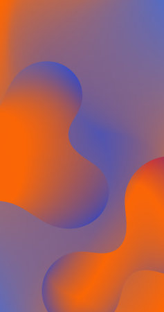 Orange Purple Gradient Abstract background with dynamic Fluid Shape for advertisement presentationのイラスト素材