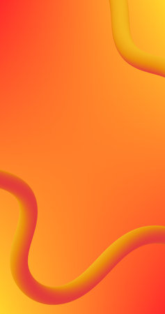 abstract orange background with Fluid Curve Lines and Copy Space for Insert Elementsのイラスト素材