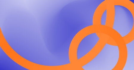 Purple Abstract background with orange circles Gradient Designのイラスト素材