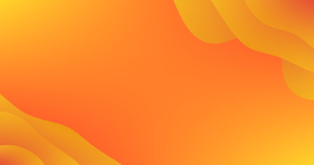 Copy Space with Orange Abstract Background and Fluid Shapes Gradient Designのイラスト素材