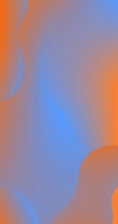 Orange Blue Fluid Gradient mesh on abstract background Copy Space Modern screen design for mobile app or webのイラスト素材