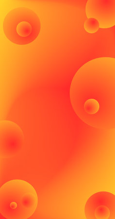 Red Orange abstract background with circles for advertisement presentation Copy Space Gradient Designのイラスト素材