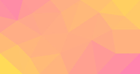 Abstract Low polygonal background Triangles in orange yellow pink colorsのイラスト素材