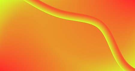 Abstract orange and yellow background with Fluid Curve for graphic designのイラスト素材