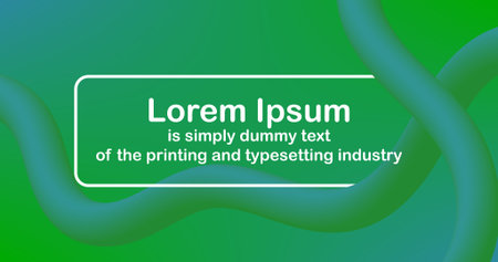 Abstract background Green liquid shape and Quote for Banner Template designのイラスト素材