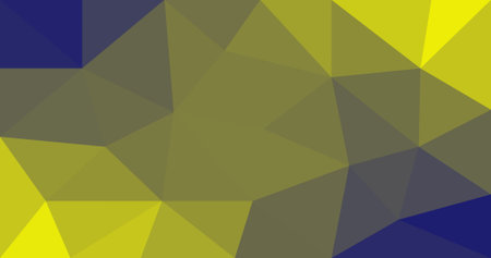 Yellow and blue abstract Low polygonal background Geometric design for Texture Element