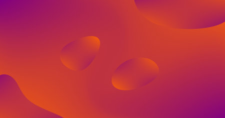 Orange Pink Abstract background with fluid shapes gradient Copy Space