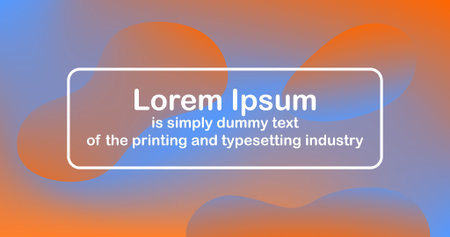 Gradient mesh abstract background Fluid shape and Text for Banner Template