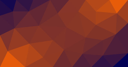 Low Polygonal background Abstract background of the Violet and Orange triangles