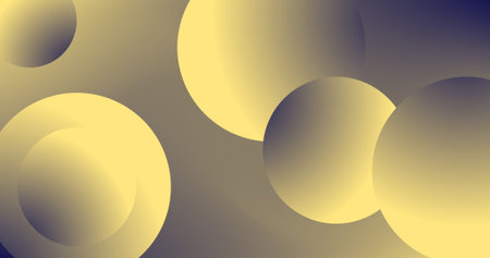 Bubbles on Copy Space Background with circles Different shades with Vibrant Gradient