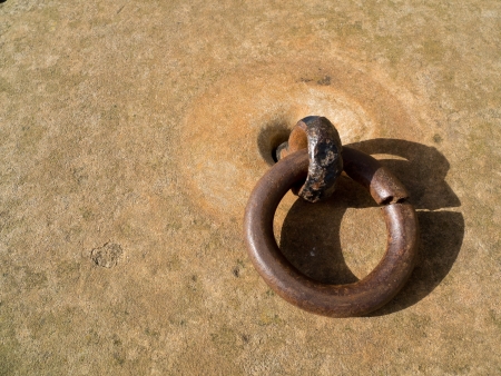 ancient iron ringの写真素材