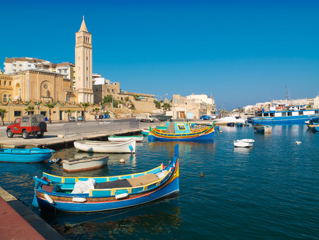 Malta harbourの写真素材