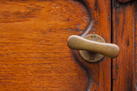 old train carriage handleの写真素材