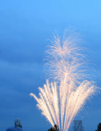 Fireworks on July 4th in Arthur, IL 2006