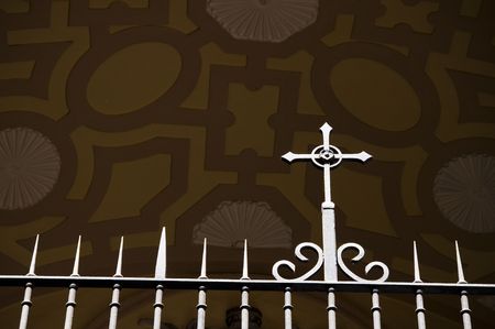 Church gate. Photo taken in Madrid, Spain.