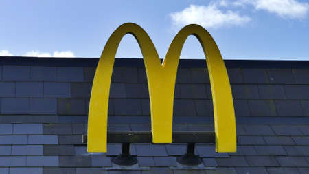 Harlow, England - 13 March 2019. The McDonalds diner at the Staple Tye shopping centreのeditorial素材