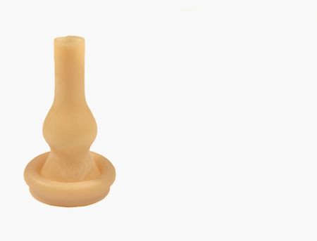 external male catheter isolated over white background