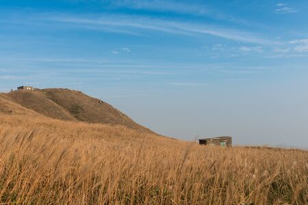 Sunset Paek with Stone house in Hong Kongの写真素材