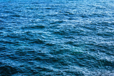The surface of the blue sea with ripplesの写真素材