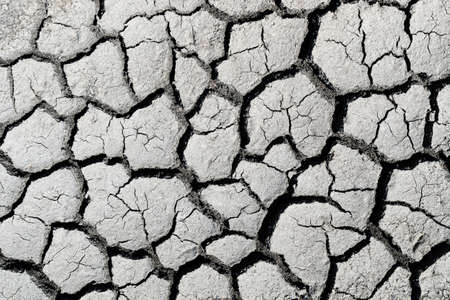 Detail view of cracked mud from the topの写真素材
