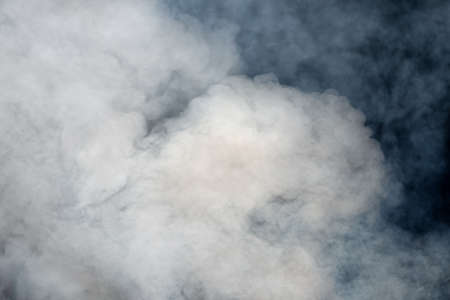 Close-up texture of dense smoke from a campfireの写真素材