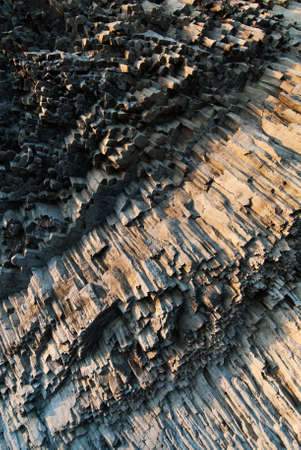 Structure of basaltic volcanic rockの写真素材