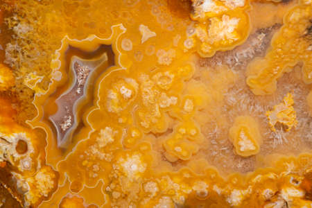 Close-up texture of yellow agateの写真素材
