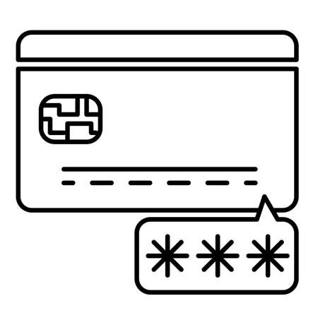 atm card symbol icon used to withdraw moneyのイラスト素材