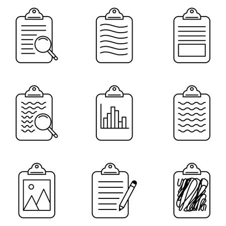 symbol icon Writing board or taking notes and drawing picturesのイラスト素材