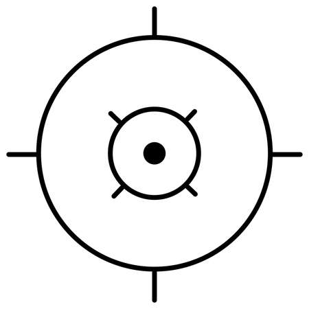 symbol icon archery shooting target imagesのイラスト素材