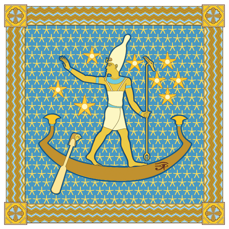 Pharaoh in the frame のイラスト素材