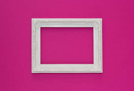 Colored paper minimal background with white frame.